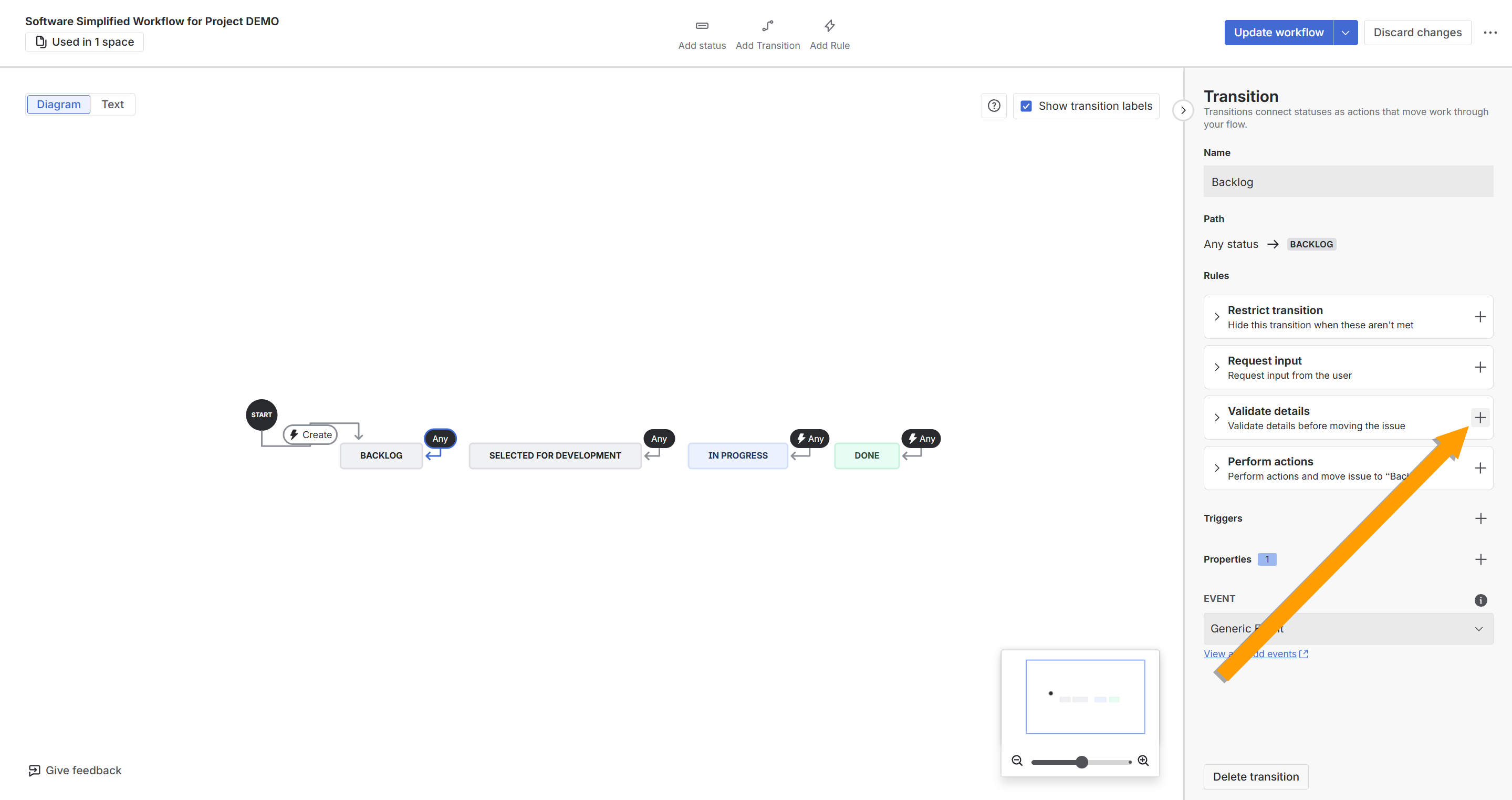 How to configure the validator