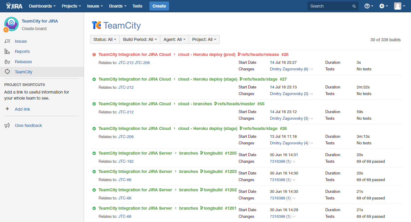 teamcity jira integration