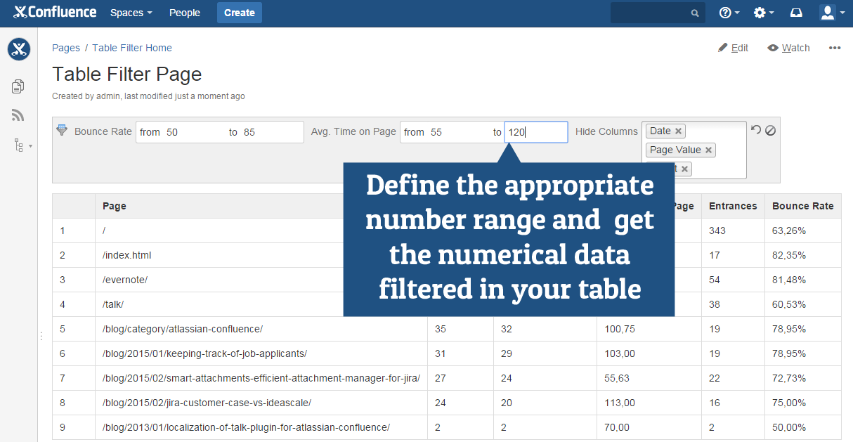 Table Filter 2.4