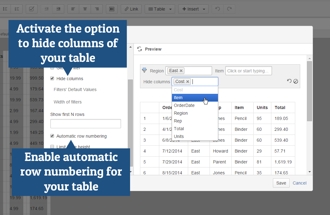 Sample Filter Box For Table Table Filter 2.3.0